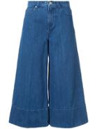 Co Cropped Wide-legged Jeans - Blue