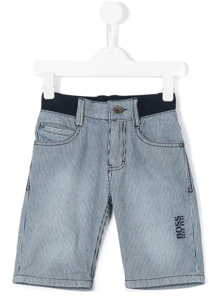 Boss Hugo Boss Striped Denim Shorts, Boy's, Size: 12 Yrs, Blue