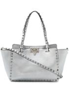 Valentino Valentino Garavani Rockstud Trapeze Tote - Metallic