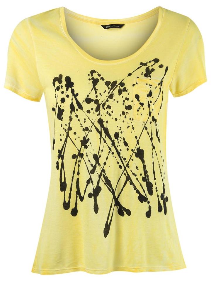 Uma Raquel Davidowicz - Printed Top - Women - Viscose - Pp, Yellow/orange, Viscose