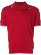 Fay Short-sleeve Polo Top - Red