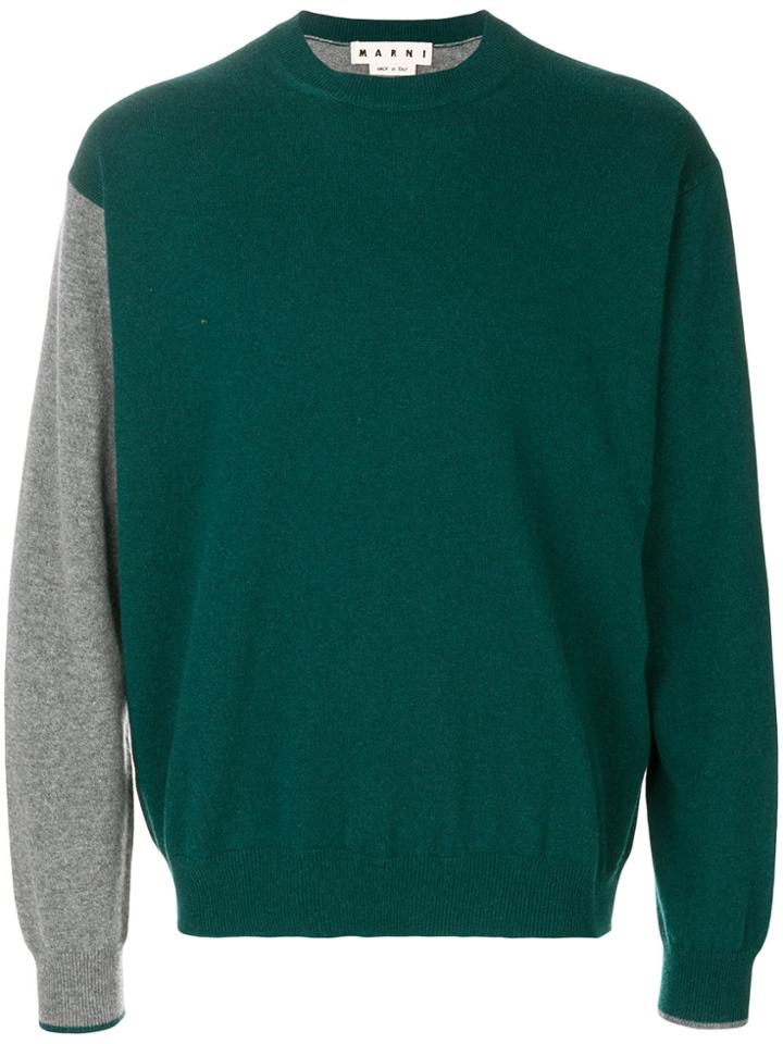 Marni Bicolour Jumper - Green