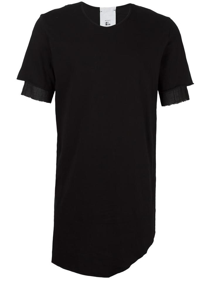 Lost & Found Rooms Layered T-shirt, Men's, Size: Small, Black, Cotton