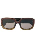 Dior Eyewear Chunky Sunglasses - Brown