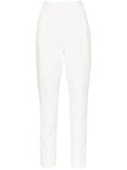 Poiret Pleated Slim Fit Trousers - White