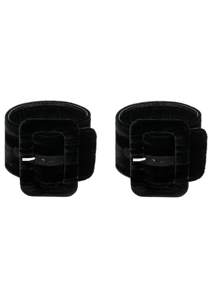 Attico Buckle Anklet Bracelet - Black