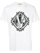 Versace Jeans - Logo Print T-shirt - Men - Cotton/polyester/spandex/elastane - Xxl, White, Cotton/polyester/spandex/elastane