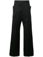Rick Owens Tailored Cargo Trousers, Men's, Size: 50, Black, Cotton/rubber