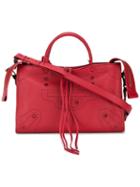 Balenciaga 'blackout City' Tote, Women's, Red, Leather