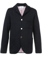 Thom Browne Double Knit Sport Coat With Red, White And Blue Stripe In