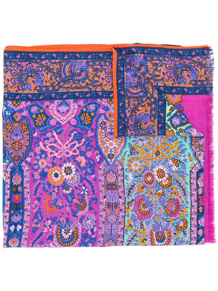 Etro Paisley Scarf - Pink & Purple