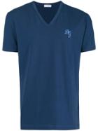 Dolce & Gabbana Underwear V-neck Monogram T-shirt - Blue