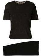 Fendi Pre-owned Semi-sheer Skirt And Blouse Set - Black