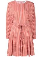 Derek Lam 10 Crosby Striped Shirt Dress - Orange