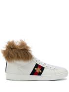 Gucci Ace High Top Sneakers - White
