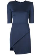 Alice+olivia Nova Asymmetric-skirt Dress - Blue
