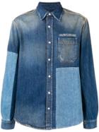 Calvin Klein Jeans Panelled Denim Shirt - Blue