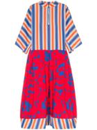 Marni Stripe Floral Print Cotton Dress - Y5408