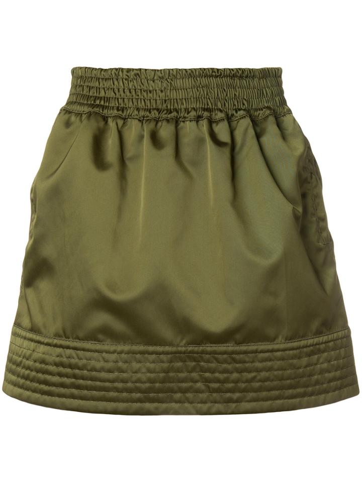 No21 High Shine Sporty Skirt - Green