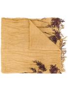 Uma Wang Bamboo Print Scarf - Brown