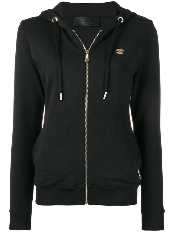 Philipp Plein Skull Hooded Jacket - Black