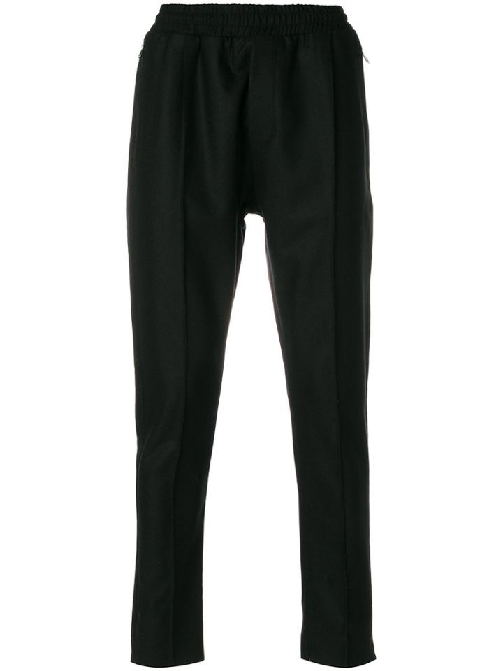Low Brand Straight Leg Track Pants - Black