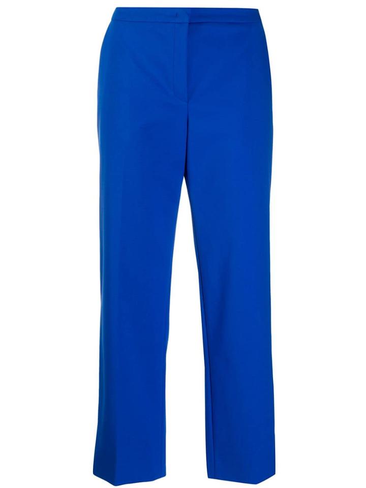 Escada Cropped Flared Trousers - Blue