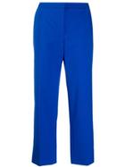 Escada Cropped Flared Trousers - Blue