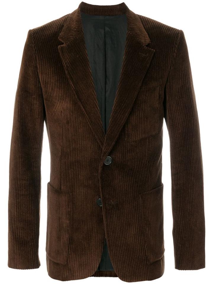 Ami Paris Half-lined Two Buttons Jacket - Brown