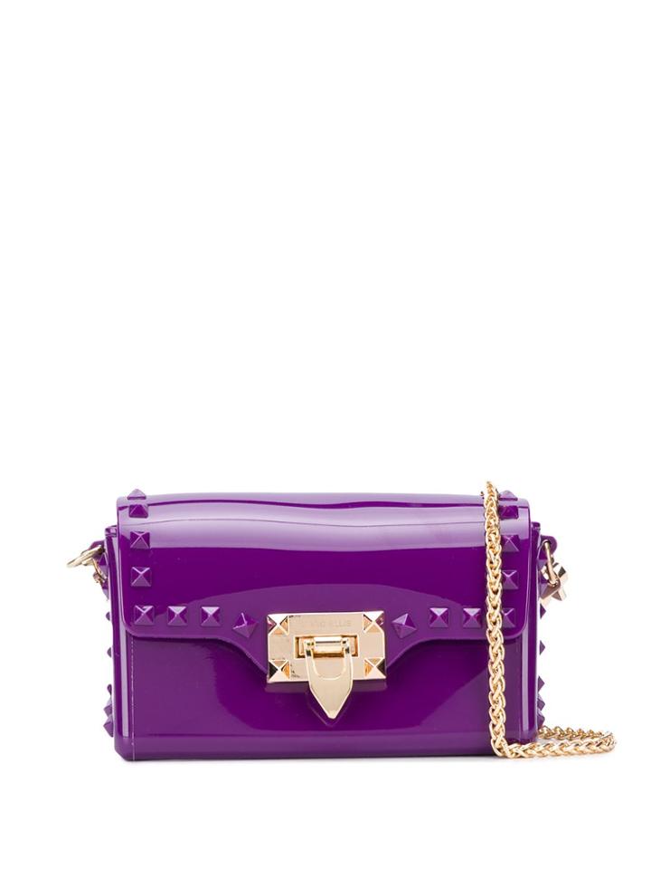 Marc Ellis Studded Mini Crossbody Bag - Purple