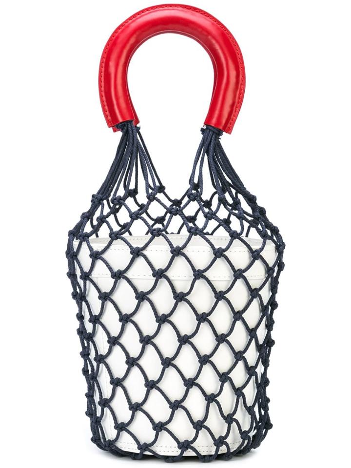 Staud Moreau Bucket Bag - White