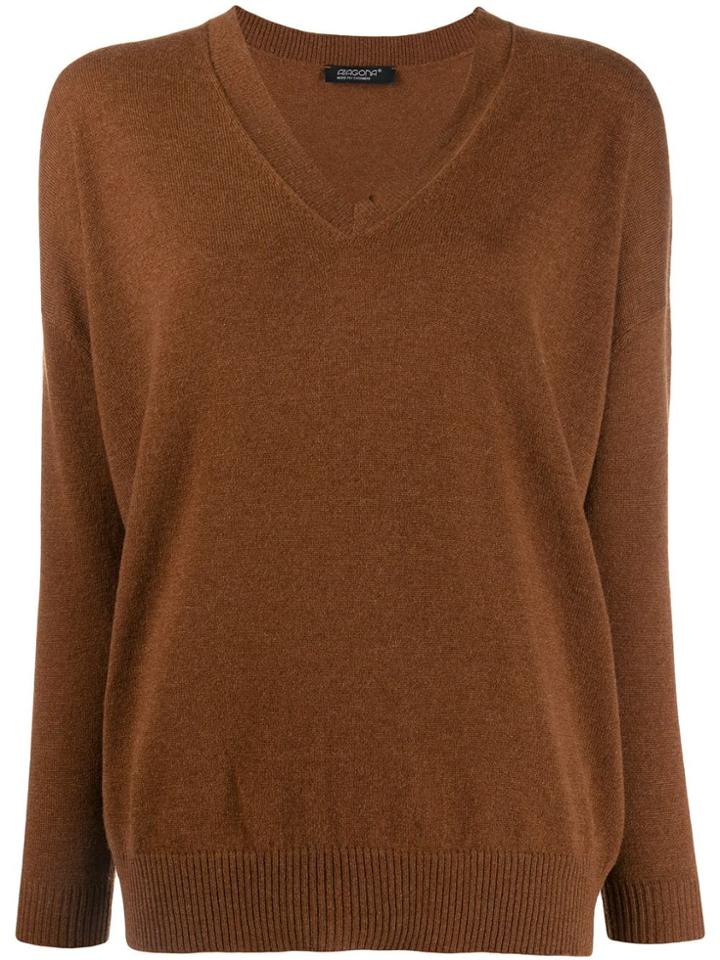 Aragona Knitted Cashmere Jumper - Brown