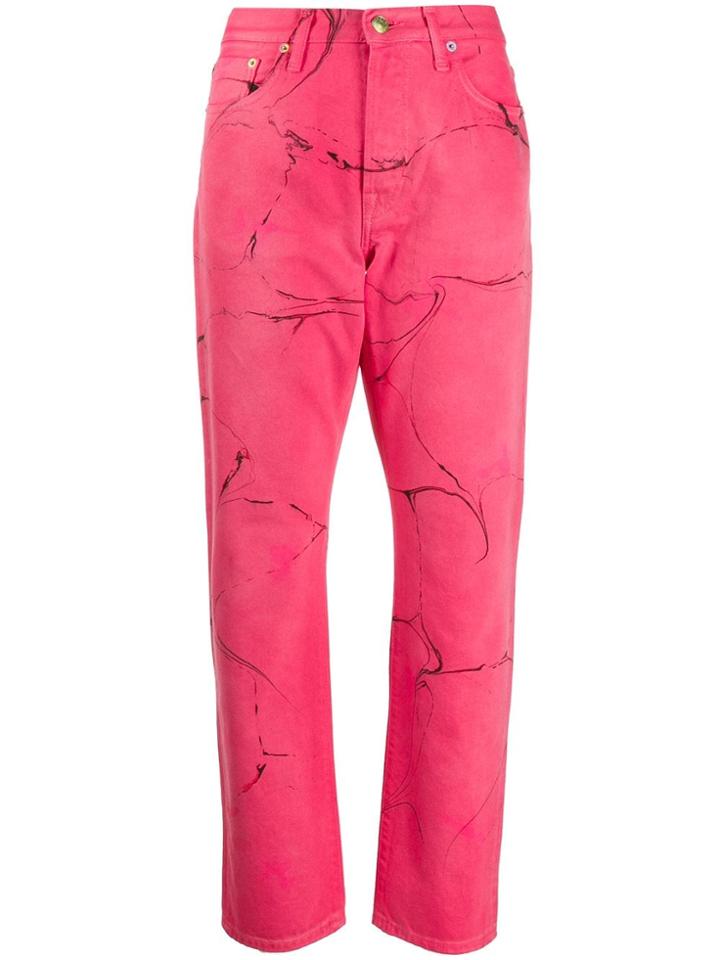 Acne Studios 1997 Swirl Straight-leg Jeans - Pink