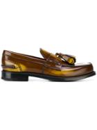 Prada College Glossed Loafers - Brown
