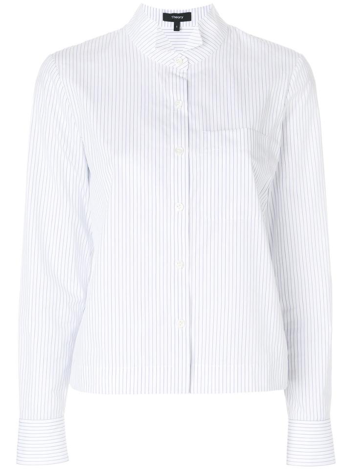 Theory Pinstripe Shirt - White