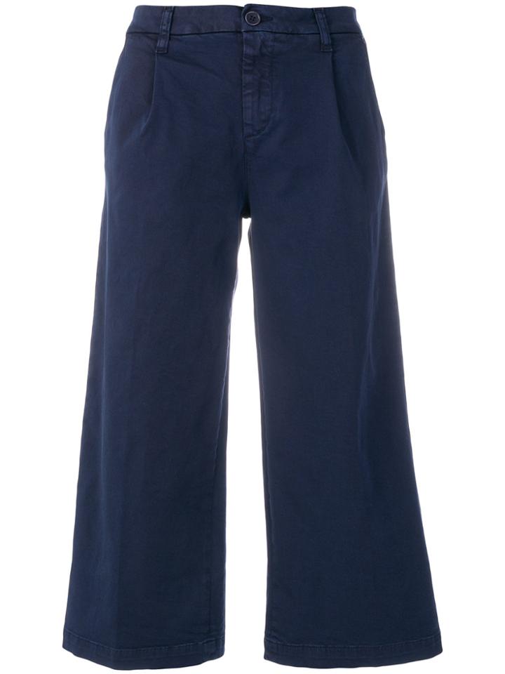 P.a.r.o.s.h. Side Stripe Cropped Trousers - Blue