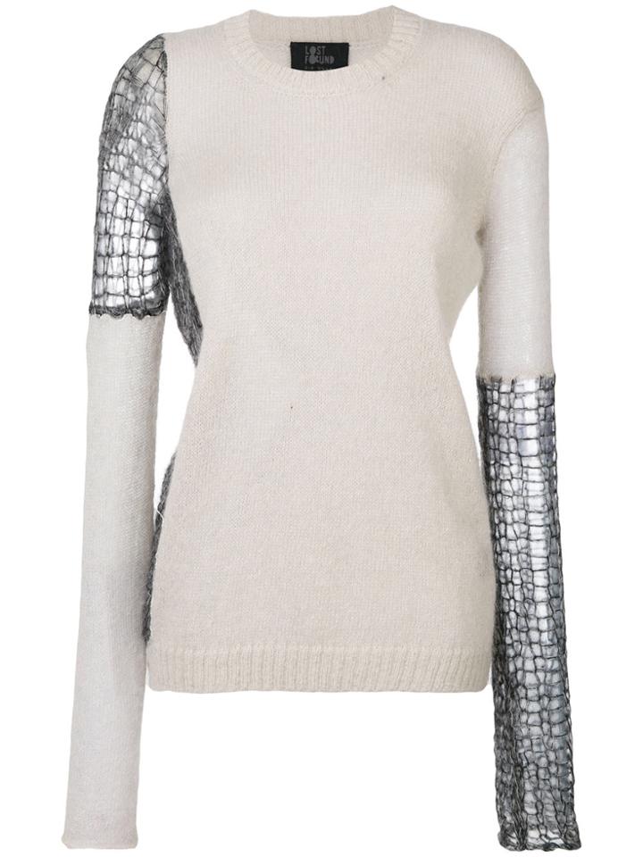 Lost & Found Ria Dunn Mixed Sweater - Grey