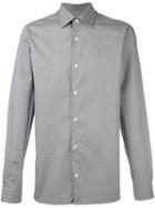 Z Zegna Woven Button Down Shirt, Men's, Size: 41, Grey, Cotton