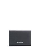 Balenciaga Ville Accordion Card Holder - Black