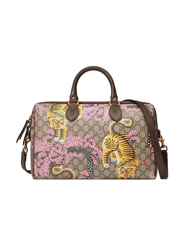 Gucci - Gucci Bengal Top Handle Bag - Women - Leather/canvas/metal/microfibre - One Size, Nude/neutrals, Leather/canvas/metal/microfibre