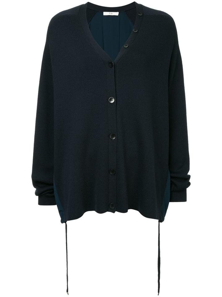 Tibi Luxe Knitted Cardigan - Blue