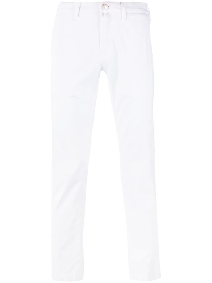 Jacob Cohen - Slim Fit Trousers - Men - Cotton/spandex/elastane - 38, White, Cotton/spandex/elastane