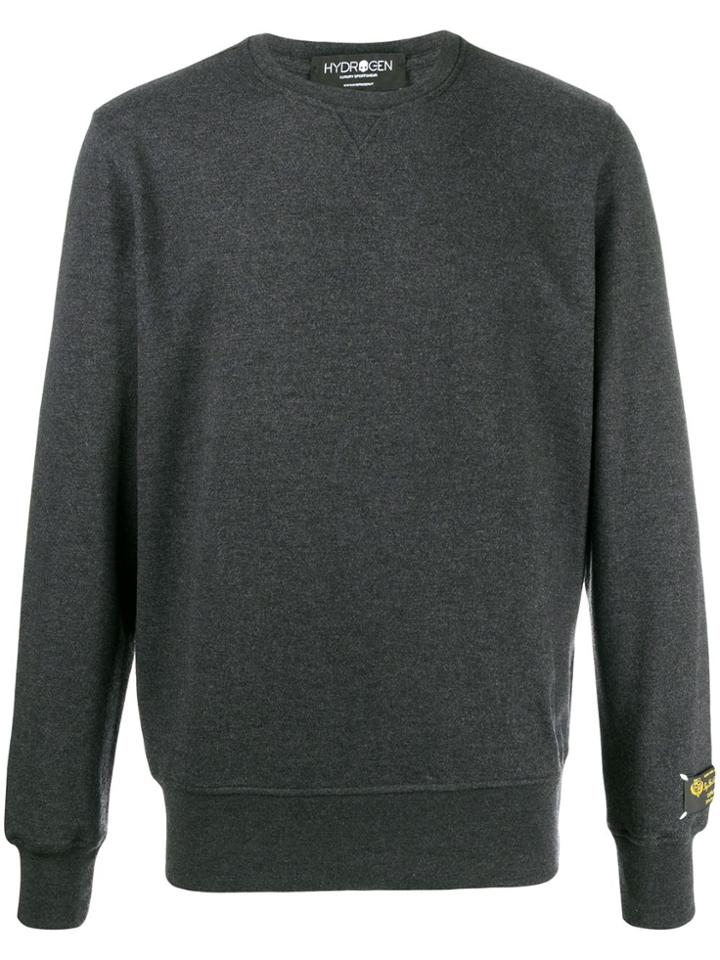 Hydrogen Round Neck Jumper - Grey