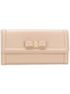 Salvatore Ferragamo Vara Bow Continental Wallet - Nude & Neutrals