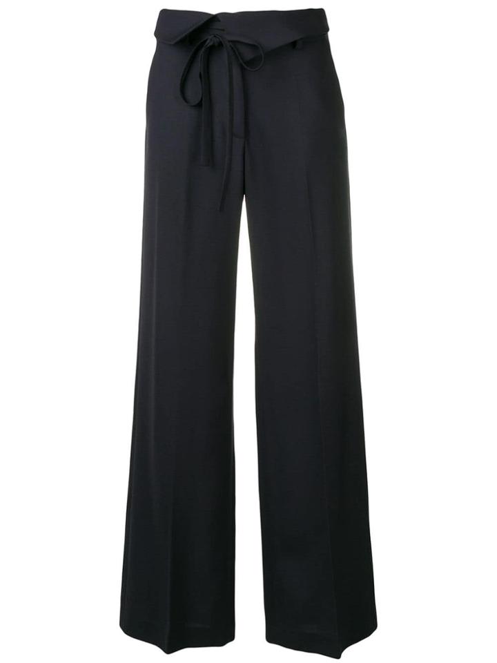 Maison Flaneur Black Flared Trousers