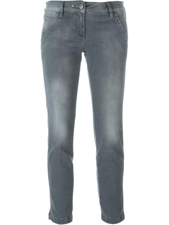 Jacob Cohen Stonewashed Jeans, Women's, Size: 28, Grey, Cotton/spandex/elastane