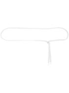 Unused - Knotted Belt - Men - Calf Leather - One Size, White, Calf Leather