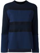 Cédric Charlier 'runaway' Pullover, Women's, Size: 40, Blue, Polyester/rayon/virgin Wool/other Fibers