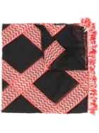 Giorgio Armani Patterned Scarf - Black