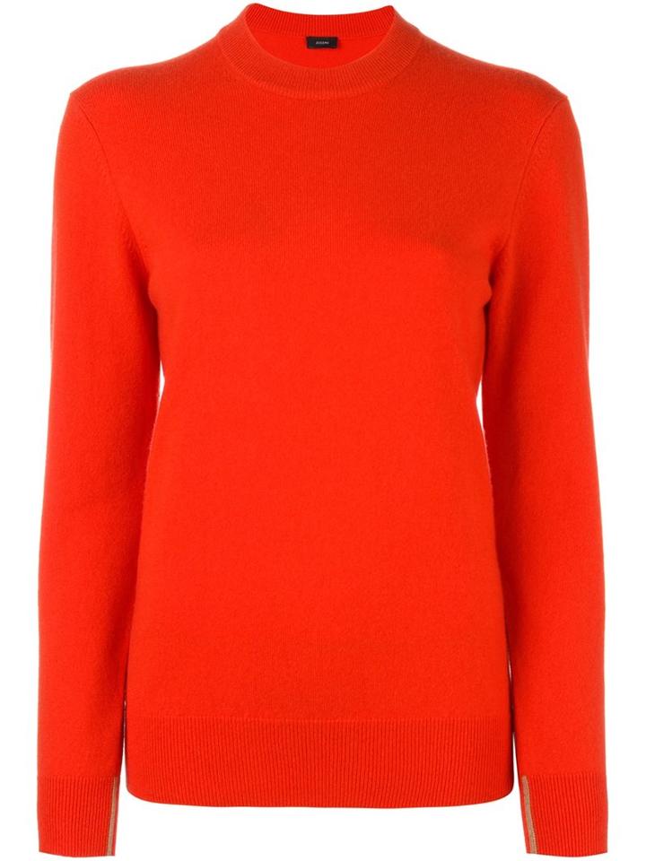 Joseph Round Neck Jumper, Women's, Size: Xl, Yellow/orange, Cashmere